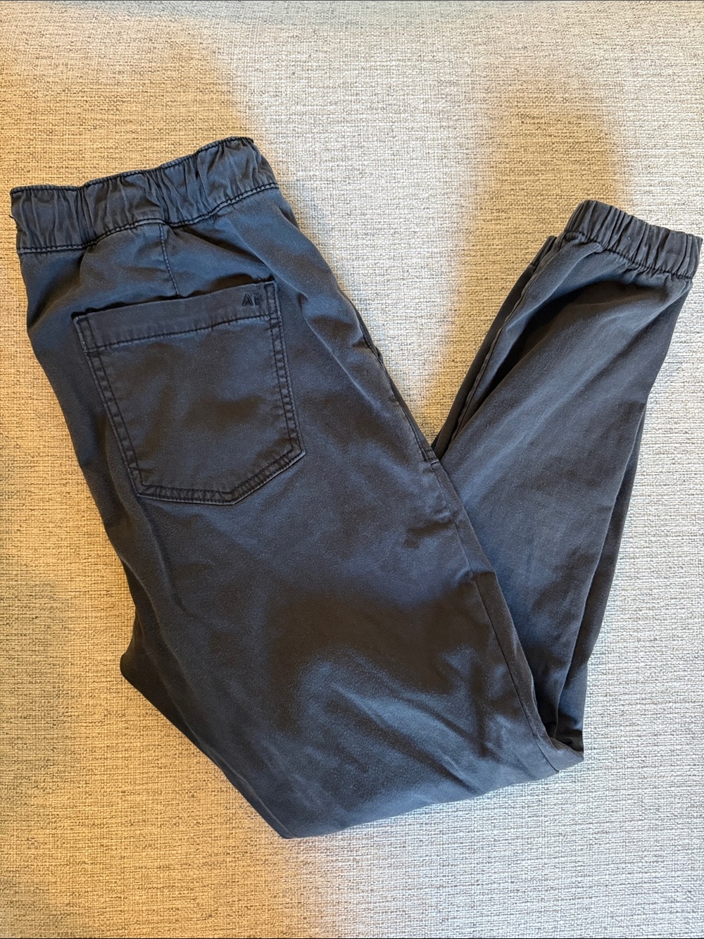 American Eagle Outfitters Black Cropped Jogger Jeans-STRETCH